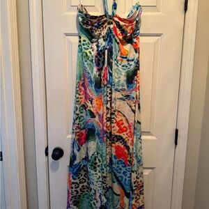 VENUS Multicolor Strapless Maxi Dress
